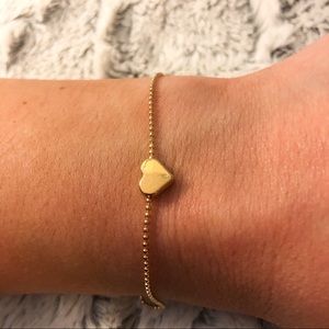 Gold Mini Heart Bracelet